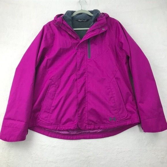 Under Armour Jackets & Blazers - Under Armour Jacket Womens Large Purple 3 In 1 Infrared Cold Gear Lined